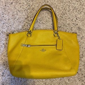 Coach Handbag or Over the Shoulder - Yellow